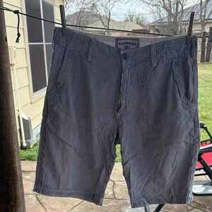 Express Men's Seersucker Pinstripe Shorts